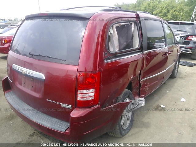 2A4RR5D16AR153349 - 2010 CHRYSLER TOWN & COUNTRY TOURING RED photo 4