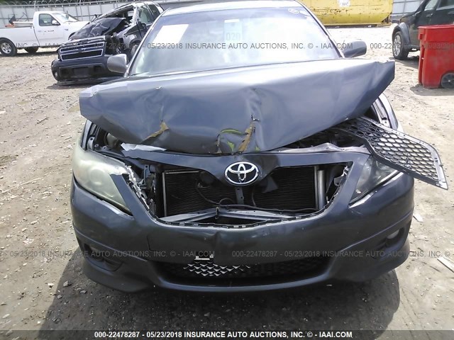 4T1BF3EK3AU079706 - 2010 TOYOTA CAMRY SE/LE/XLE GRAY photo 6