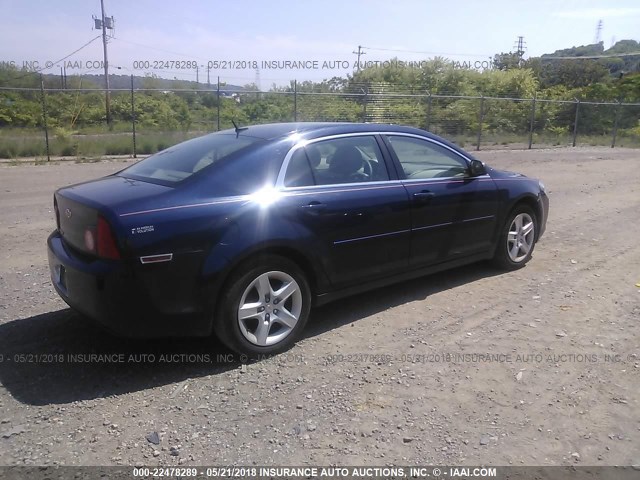 1G1ZB5EB2AF268113 - 2010 CHEVROLET MALIBU LS ლურჯი ფოტო 4