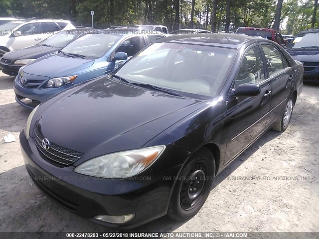 4T1BE32K23U121454 - 2003 TOYOTA CAMRY LE/XLE/SE BLACK photo 2