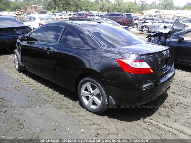 2HGFG12988H503808 - 2008 HONDA CIVIC EXL BLACK photo 3