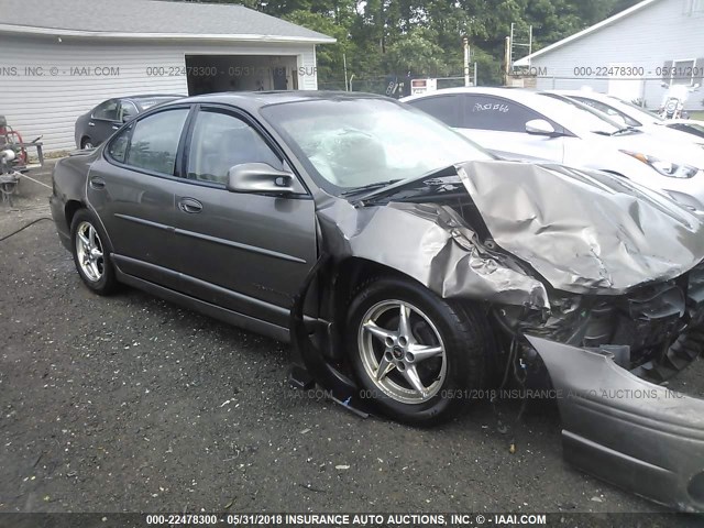 1G2WP52K11F175393 - 2001 PONTIAC GRAND PRIX GT BROWN photo 1