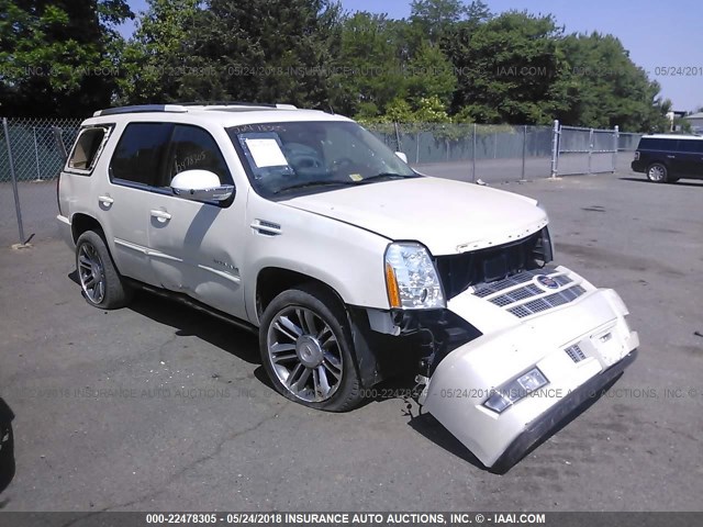 1GYS4CEFXER115973 - 2014 CADILLAC ESCALADE PREMIUM WHITE photo 1