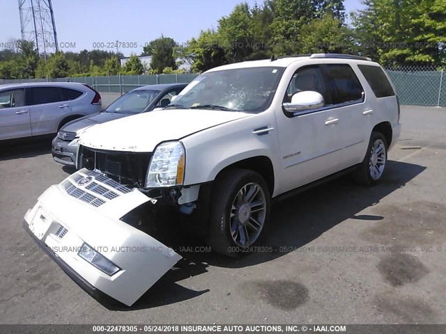 1GYS4CEFXER115973 - 2014 CADILLAC ESCALADE PREMIUM WHITE photo 2