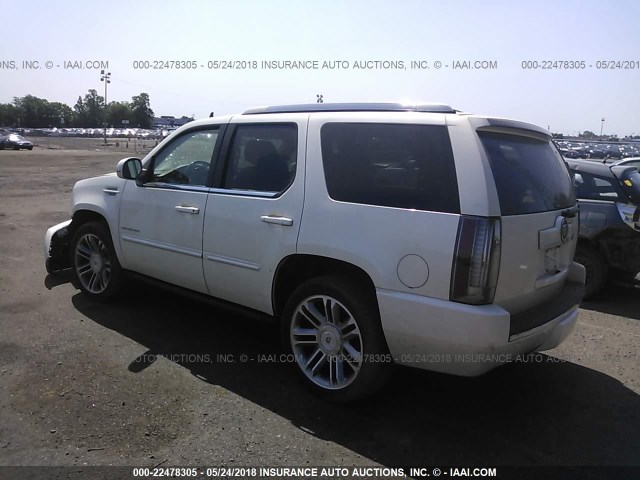 1GYS4CEFXER115973 - 2014 CADILLAC ESCALADE PREMIUM WHITE photo 3