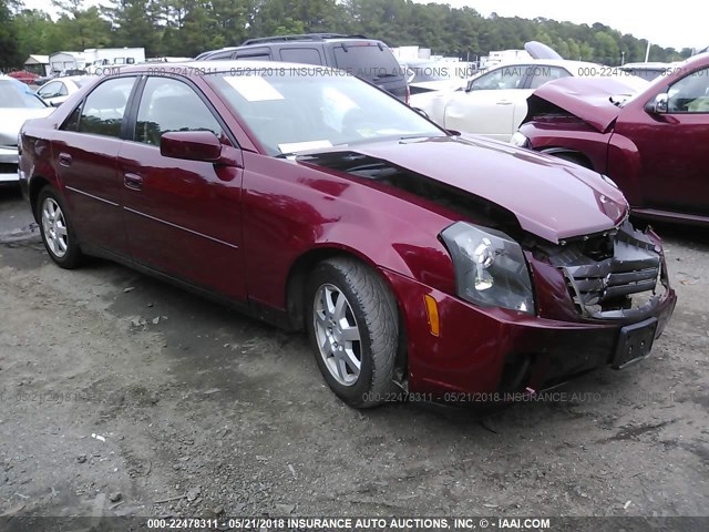 1G6DP567550186367 - 2005 CADILLAC CTS HI FEATURE V6 RED photo 1