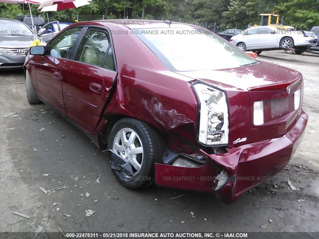1G6DP567550186367 - 2005 CADILLAC CTS HI FEATURE V6 RED photo 3