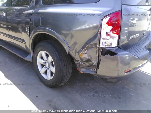 5N1AA08C78N605109 - 2008 NISSAN ARMADA SE/LE GRAY photo 6