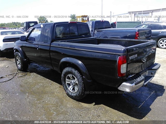 1N6ED26Y8XC342160 - 1999 NISSAN FRONTIER KING CAB XE/KING CAB SE BLACK photo 3