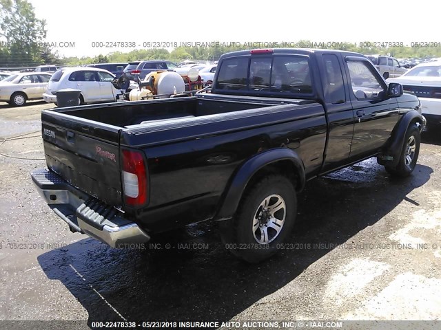 1N6ED26Y8XC342160 - 1999 NISSAN FRONTIER KING CAB XE/KING CAB SE BLACK photo 4