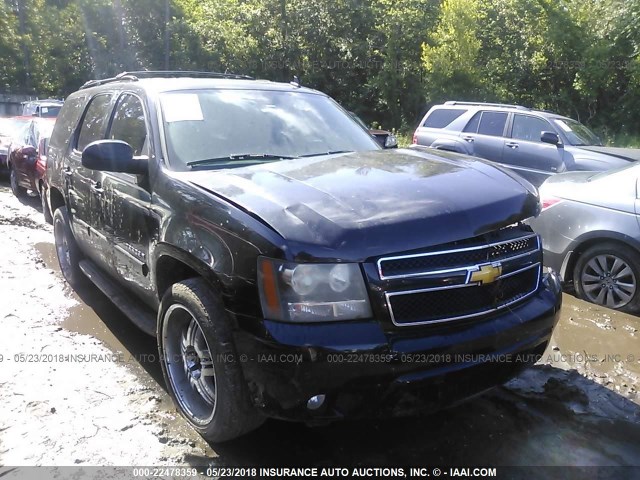 1GNFC13087R252711 - 2007 CHEVROLET TAHOE C1500 BLACK photo 1