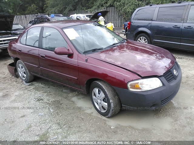 3N1CB51D64L915761 - 2004 NISSAN SENTRA 1.8/1.8S BURGUNDY photo 1