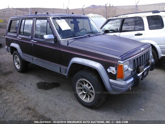 1JCMR7844JT106585 - 1988 JEEP CHEROKEE LAREDO PURPLE photo 1