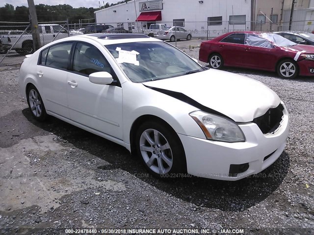 1N4BA41E08C838598 - 2008 NISSAN MAXIMA SE/SL WHITE photo 1