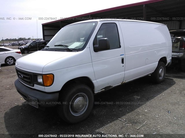 1FTNE24243HB56952 - 2003 FORD ECONOLINE E250 VAN WHITE photo 2