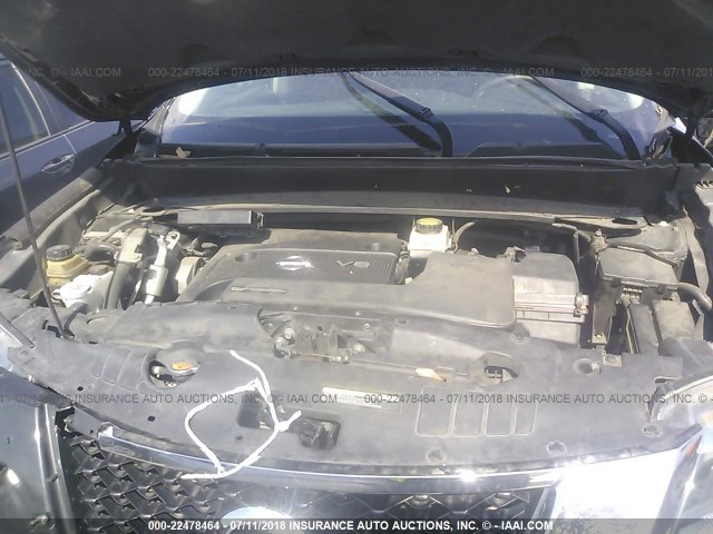 5N1AR2MN4FC660492 - 2015 NISSAN PATHFINDER S/SV/SL/PLATINUM BLUE photo 10