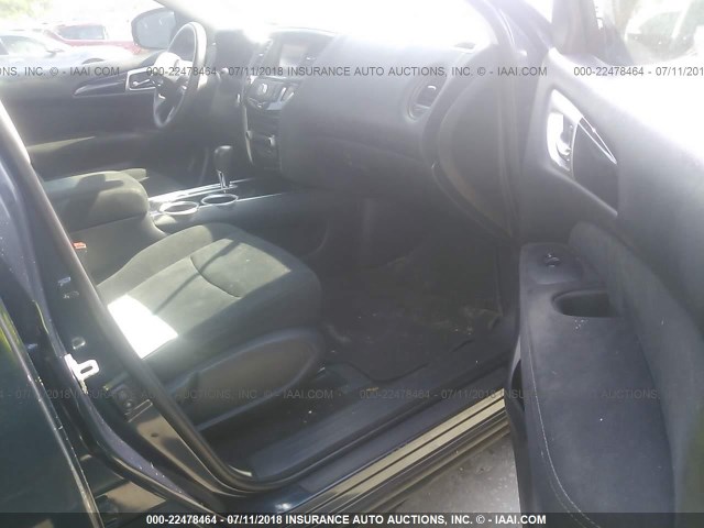 5N1AR2MN4FC660492 - 2015 NISSAN PATHFINDER S/SV/SL/PLATINUM BLUE photo 5