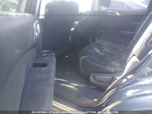 5N1AR2MN4FC660492 - 2015 NISSAN PATHFINDER S/SV/SL/PLATINUM BLUE photo 8