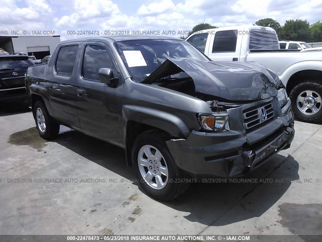 2HJYK16557H541407 - 2007 HONDA RIDGELINE RTL GRAY photo 1