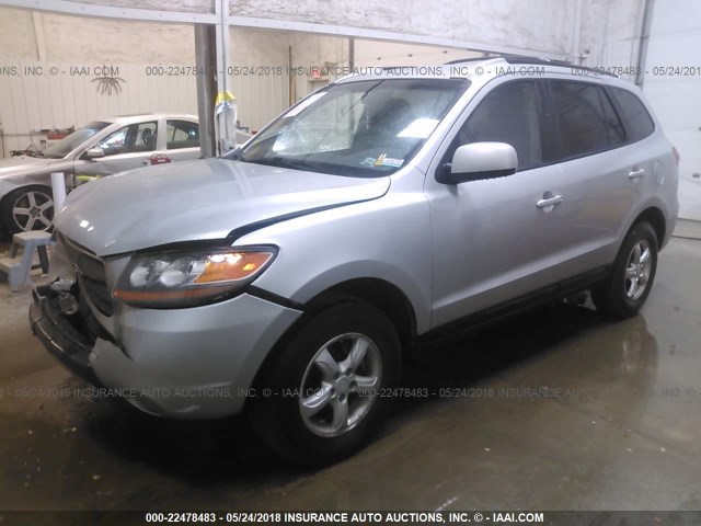 KM8SG73D97U102360 - 2007 HYUNDAI SANTA FE GLS GRAY photo 2