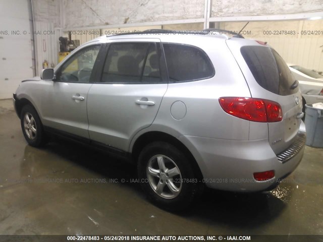 KM8SG73D97U102360 - 2007 HYUNDAI SANTA FE GLS GRAY photo 3