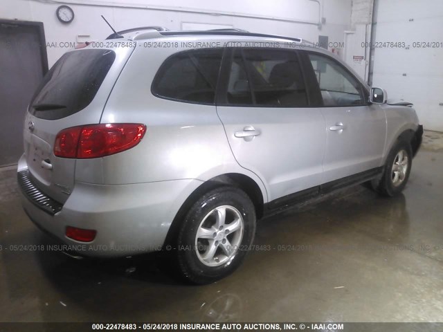 KM8SG73D97U102360 - 2007 HYUNDAI SANTA FE GLS GRAY photo 4