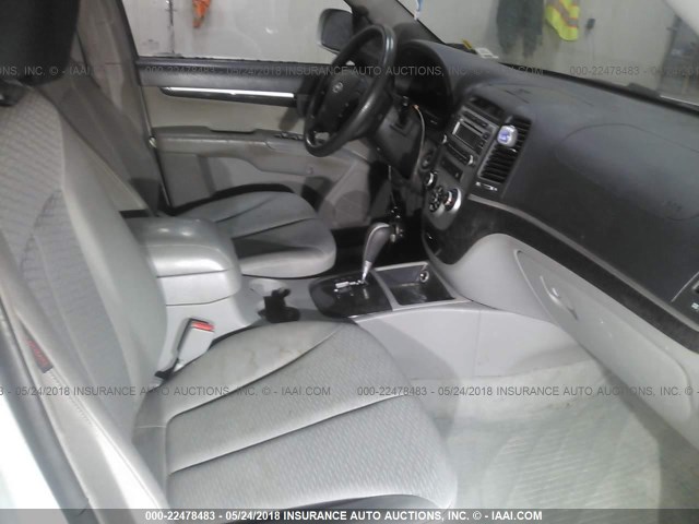 KM8SG73D97U102360 - 2007 HYUNDAI SANTA FE GLS GRAY photo 5