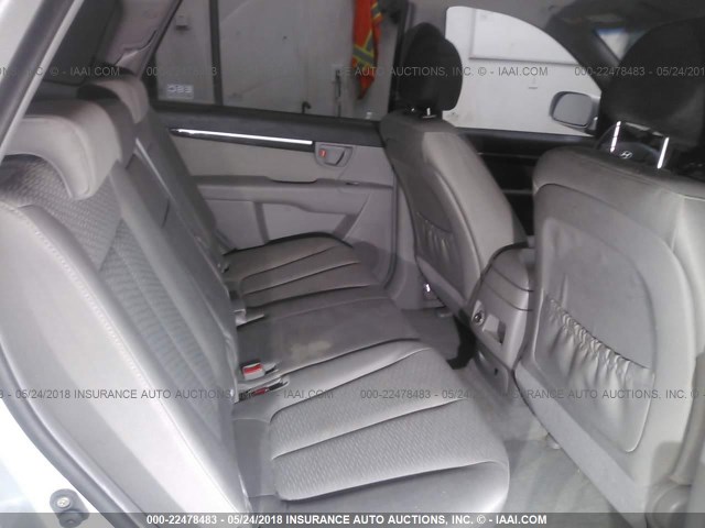 KM8SG73D97U102360 - 2007 HYUNDAI SANTA FE GLS GRAY photo 8