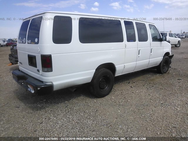 1FTSS3EP1ADA36090 - 2010 FORD ECONOLINE E350 SUPER DUTY VAN WHITE photo 4