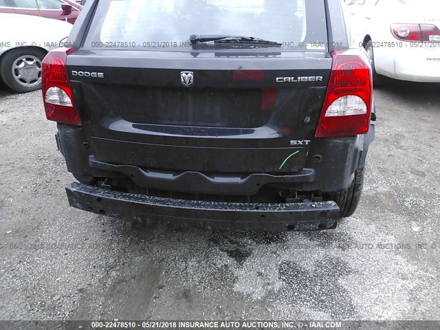 1B3CB4HA7AD612610 - 2010 DODGE CALIBER SXT BLACK photo 6