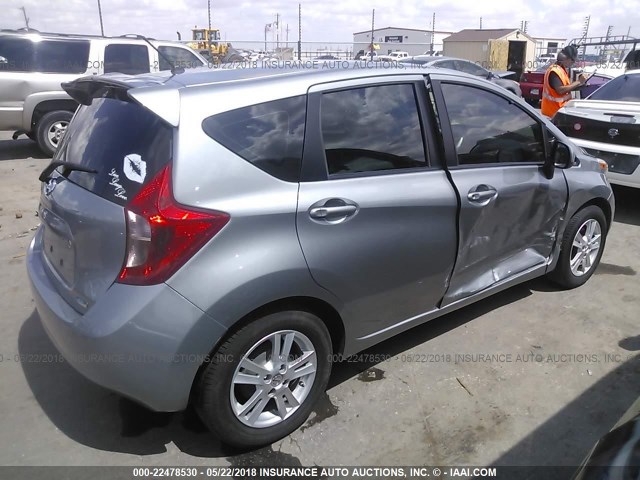 3N1CE2CP6EL388495 - 2014 NISSAN VERSA NOTE S/S PLUS/SV/SL GRAY photo 4
