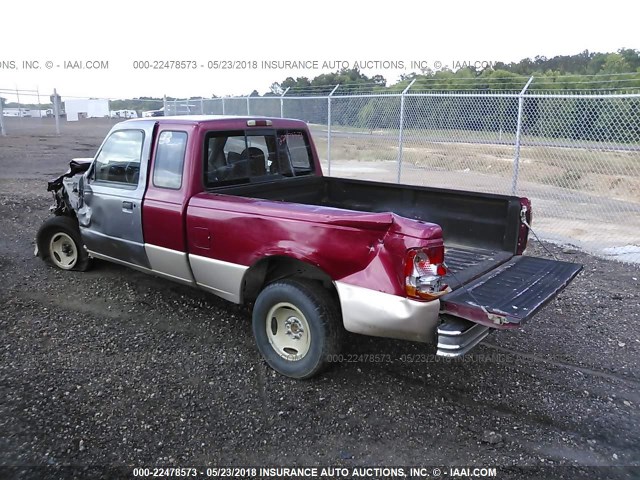 1FTCR14X4RPA76387 - 1994 FORD RANGER SUPER CAB RED photo 3