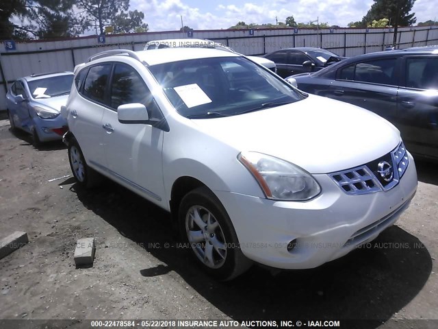 JN8AS5MT8BW156243 - 2011 NISSAN ROGUE S/SV/KROM WHITE photo 1