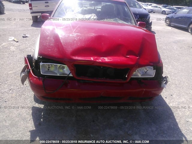 YV1LS537XW1498962 - 1998 VOLVO S70 T5 TURBO RED photo 6