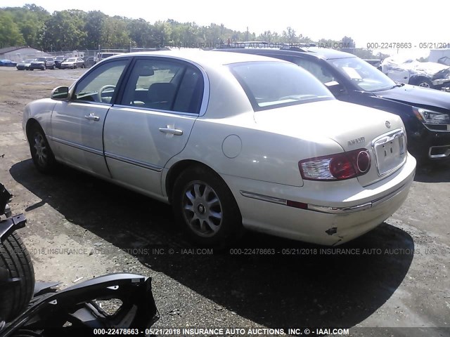 KNALD124145017676 - 2004 KIA AMANTI WHITE photo 3