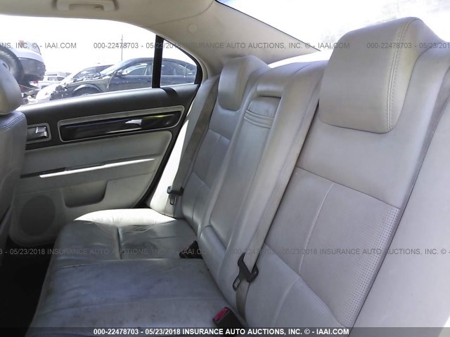 3LNHM26T58R640488 - 2008 LINCOLN MKZ Champagne photo 8