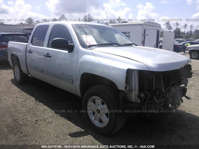 1GCPKSE72CF227072 - 2012 CHEVROLET SILVERADO K1500 LT SILVER photo 1