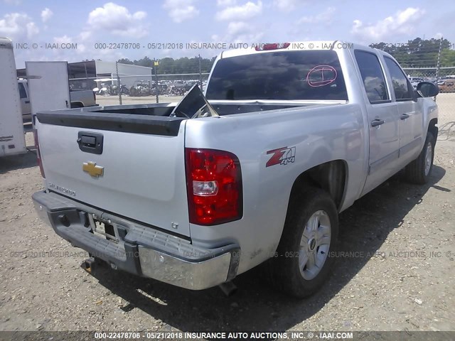 1GCPKSE72CF227072 - 2012 CHEVROLET SILVERADO K1500 LT SILVER photo 4