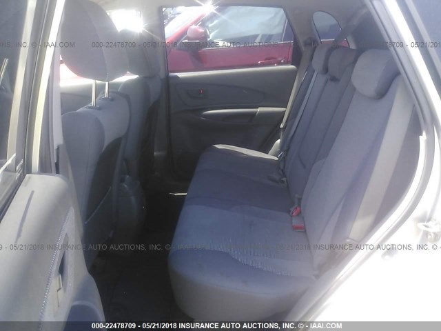 KM8JM12BX6U382872 - 2006 HYUNDAI TUCSON GL SILVER photo 8