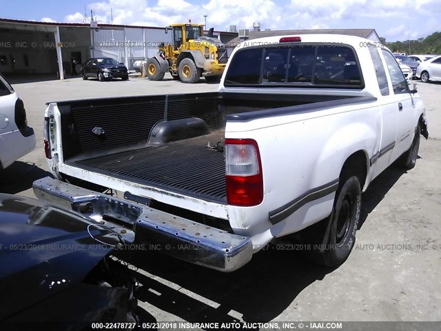 JT4TN12D6T0017684 - 1996 TOYOTA T100 XTRACAB WHITE photo 4