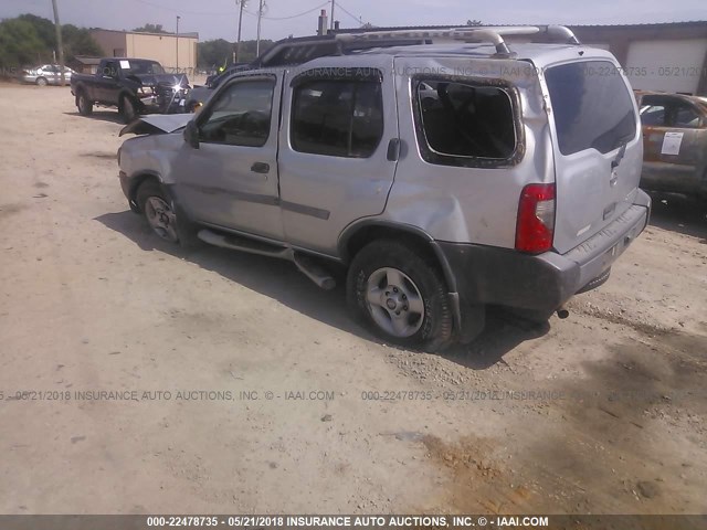 5N1ED28T72C569459 - 2002 NISSAN XTERRA XE/SE SILVER photo 3