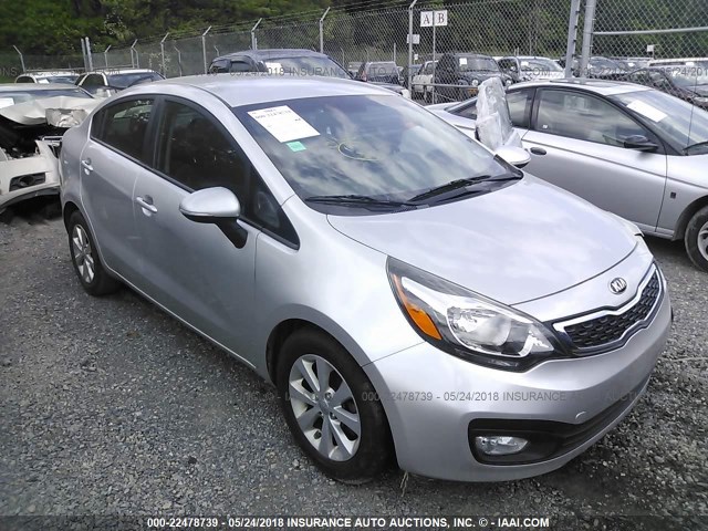 KNADN4A39D6242367 - 2013 KIA RIO EX/SX SILVER photo 1