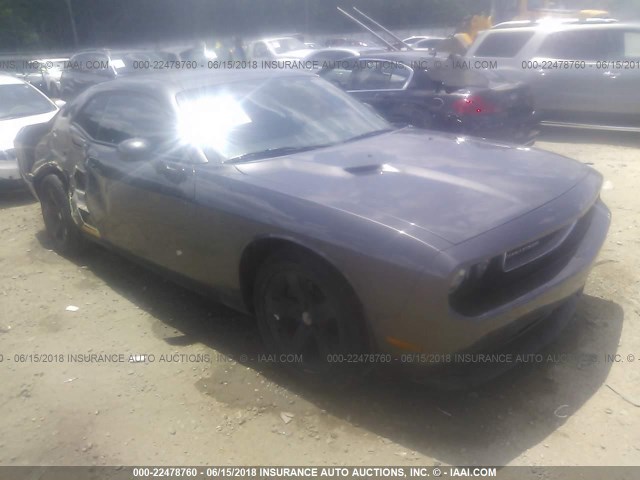 2C3CDYAG1EH293331 - 2014 DODGE CHALLENGER SXT GRAY photo 1