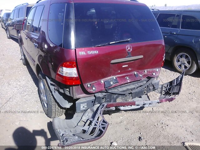 4JGAB75E23A440548 - 2003 MERCEDES-BENZ ML 500 RED photo 6