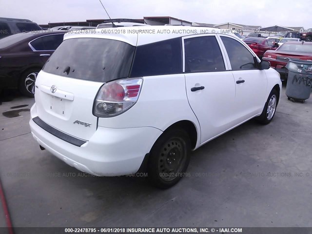 2T1KR32E46C604786 - 2006 TOYOTA COROLLA MATRIX XR WHITE photo 4