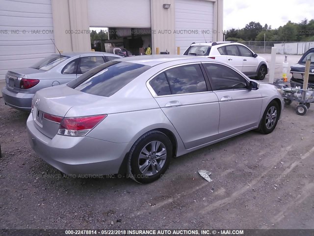 1HGCP2F41CA027268 - 2012 HONDA ACCORD LXP SILVER photo 4