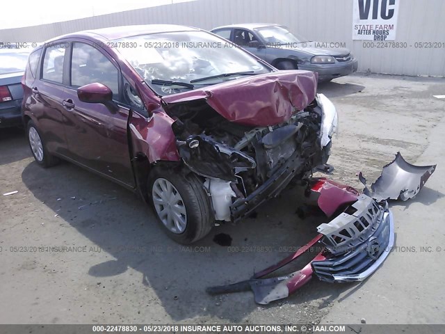 3N1CE2CP4FL443477 - 2015 NISSAN VERSA NOTE S/S PLUS/SV/SL/SR RED photo 1