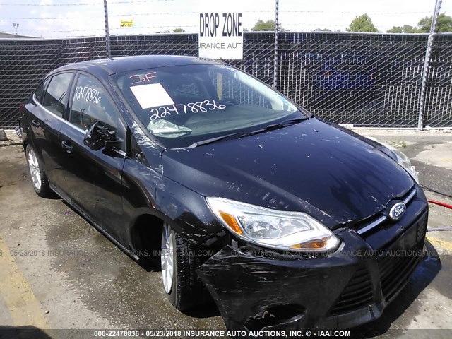 1FAHP3H28CL107439 - 2012 FORD FOCUS SEL BLACK photo 1