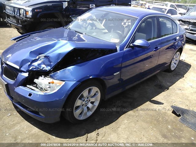 WBAVD53538A253332 - 2008 BMW 335 XI BLUE photo 2