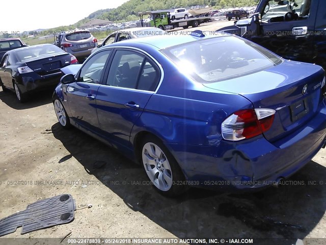 WBAVD53538A253332 - 2008 BMW 335 XI BLUE photo 3